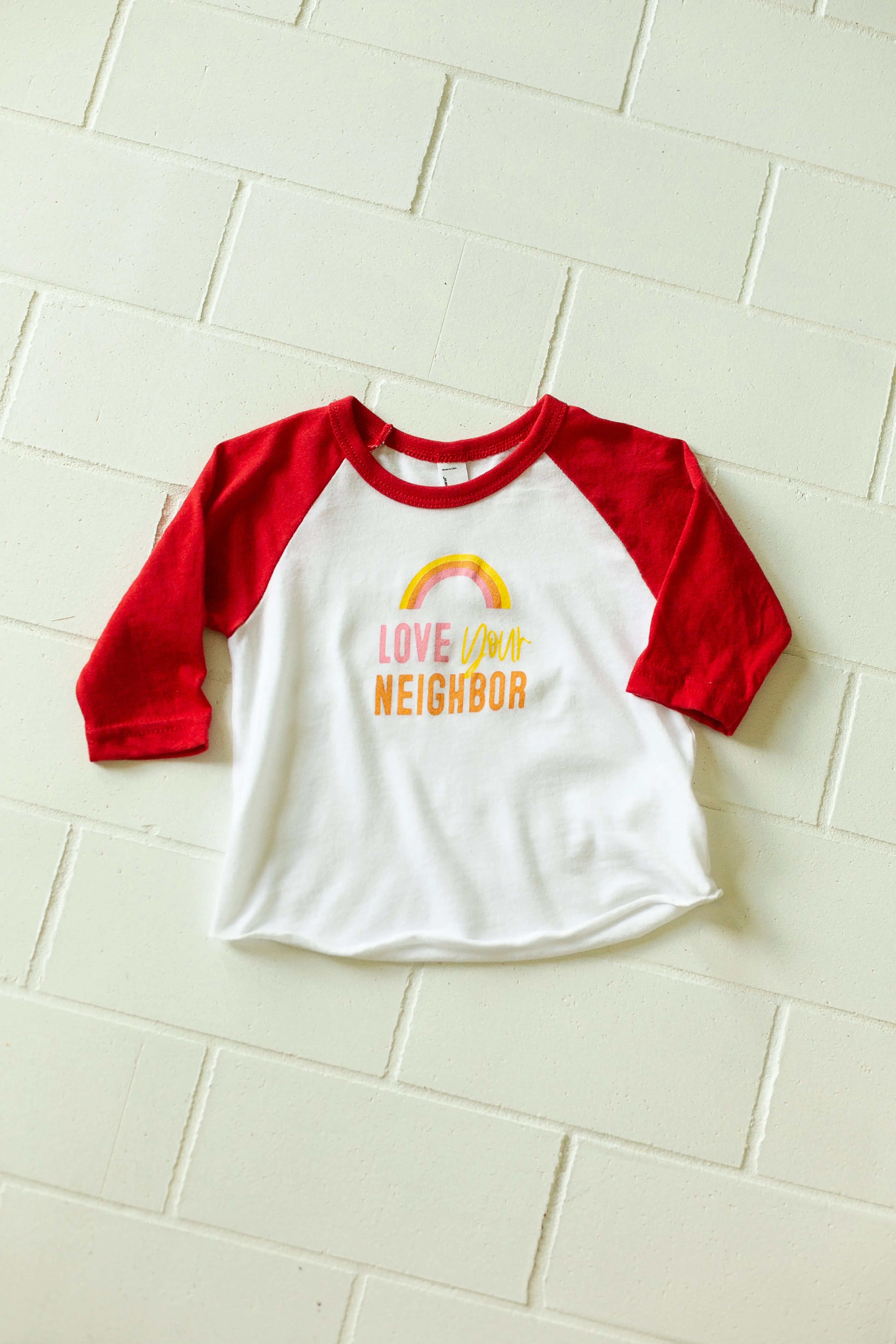 Love your neighbor - Baseball Tee