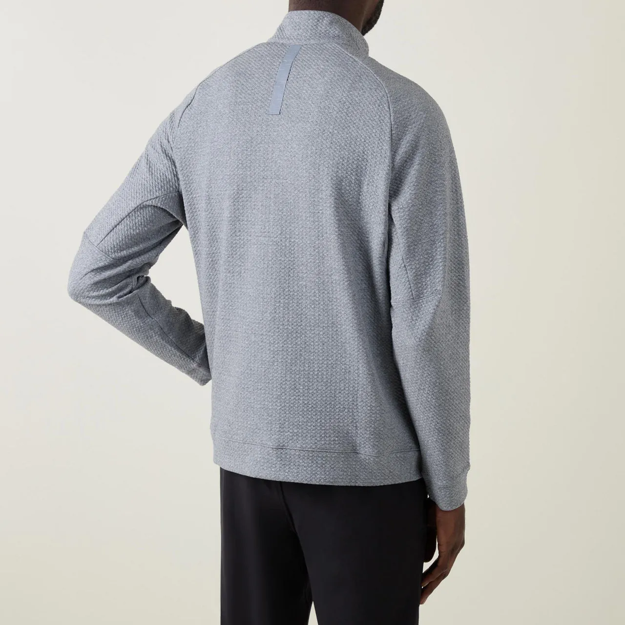 LULULEMON Textured Knit Half-Zip Sweater - Grey