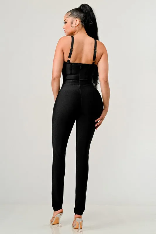 Midnight Divva Bandage Jumpsuit