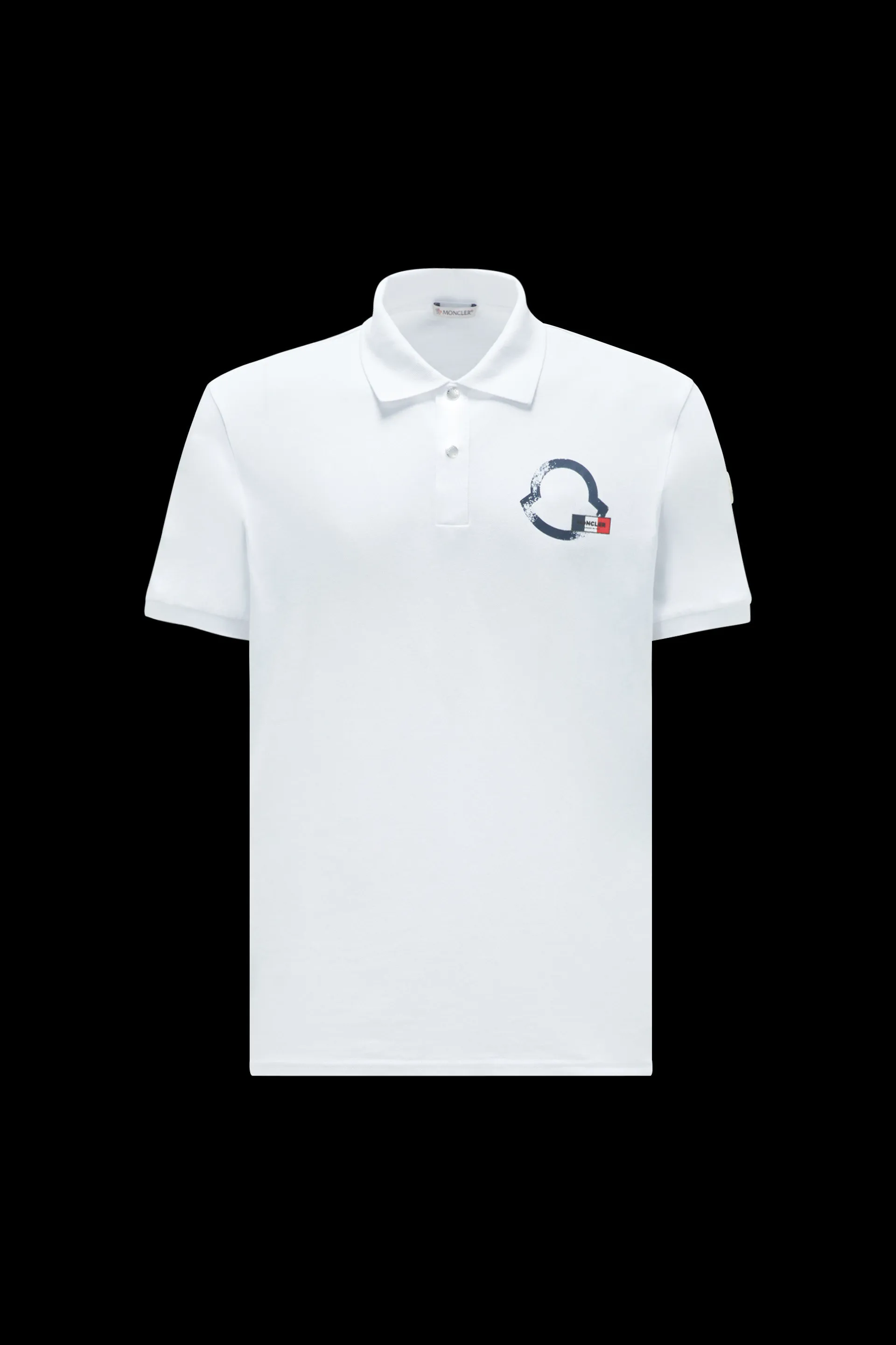 MONCLER  |Logo Outline Polo Shirt