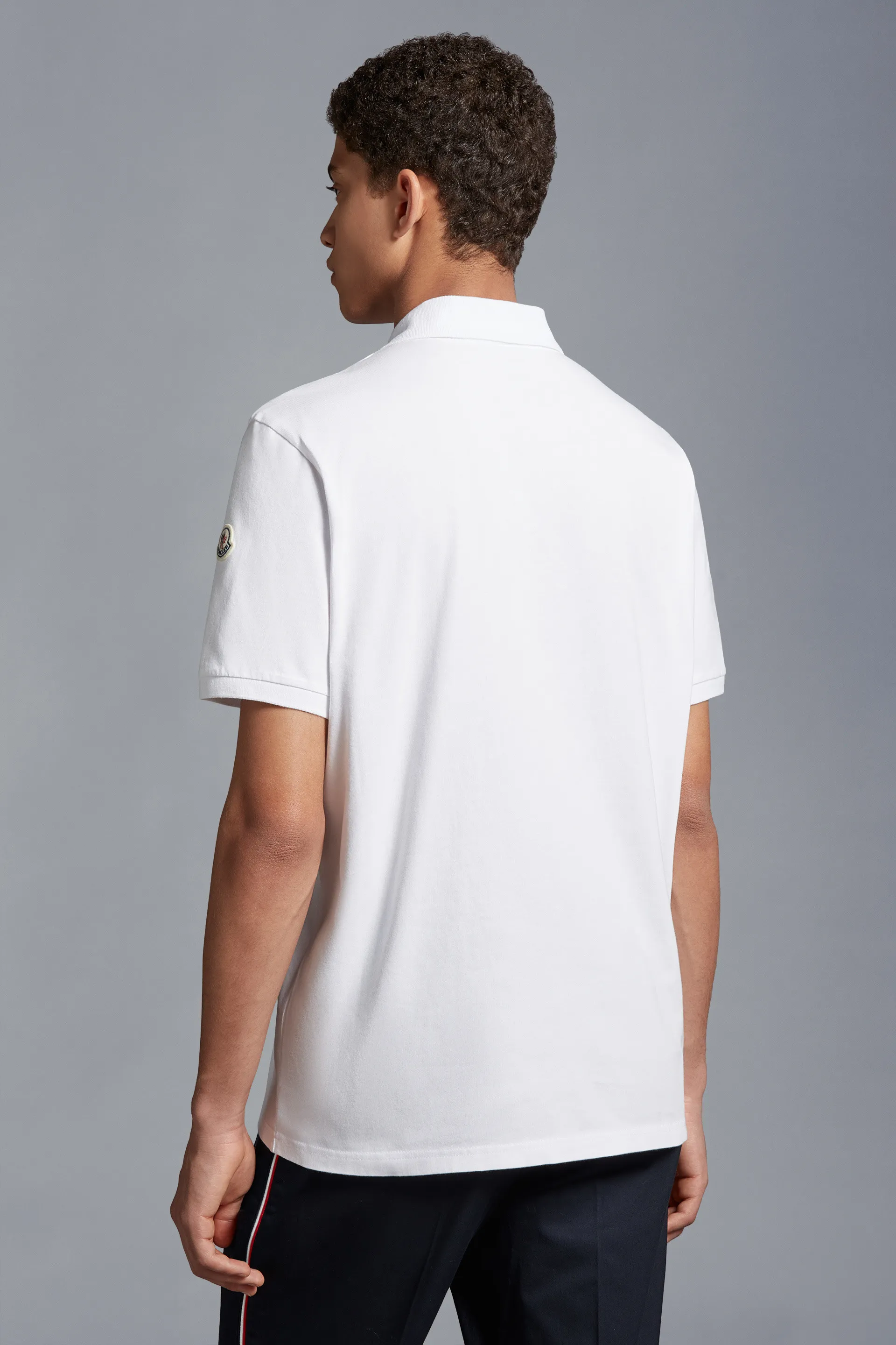 MONCLER  |Logo Outline Polo Shirt