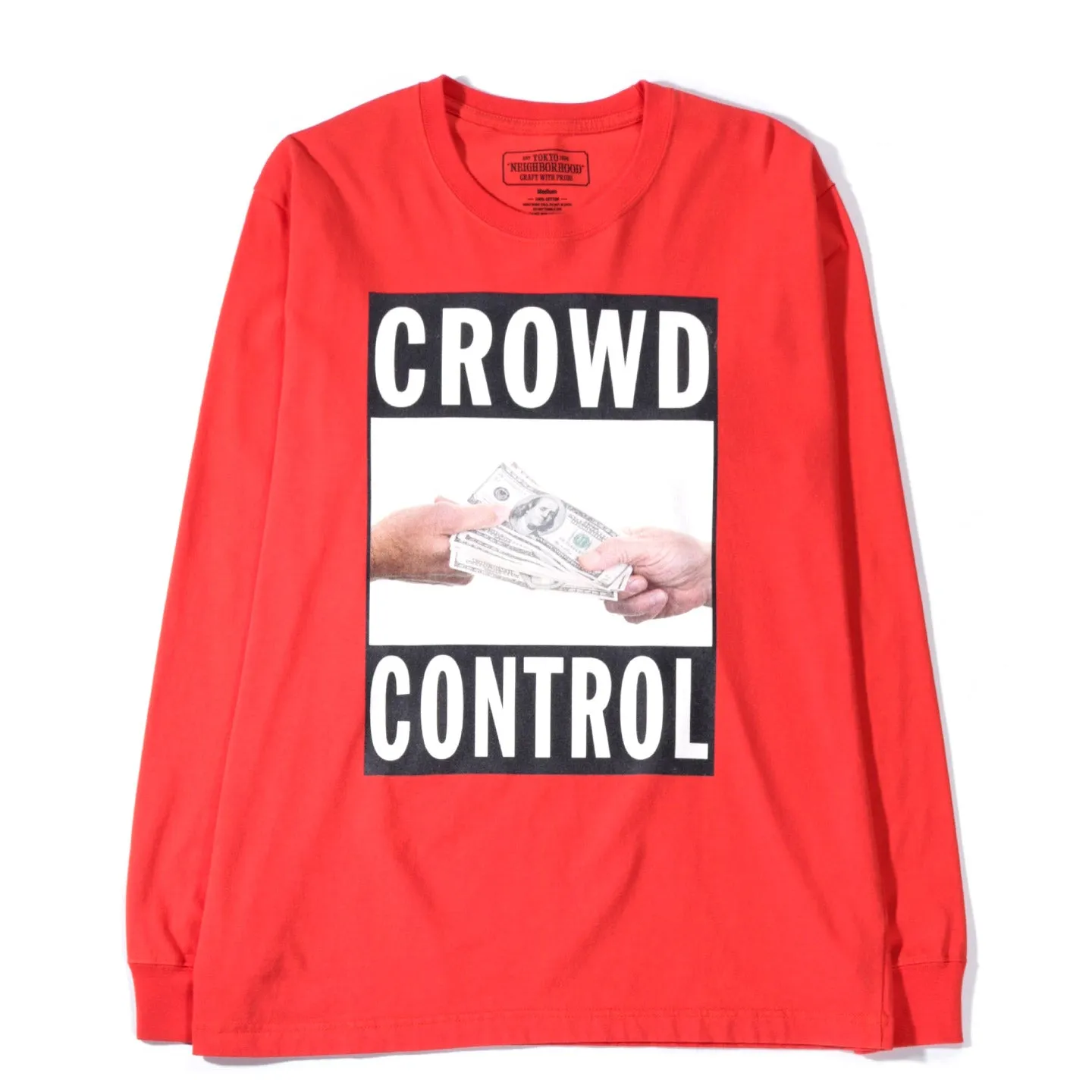 NEIGHBORHOOD CTD LS TEE ORANGE