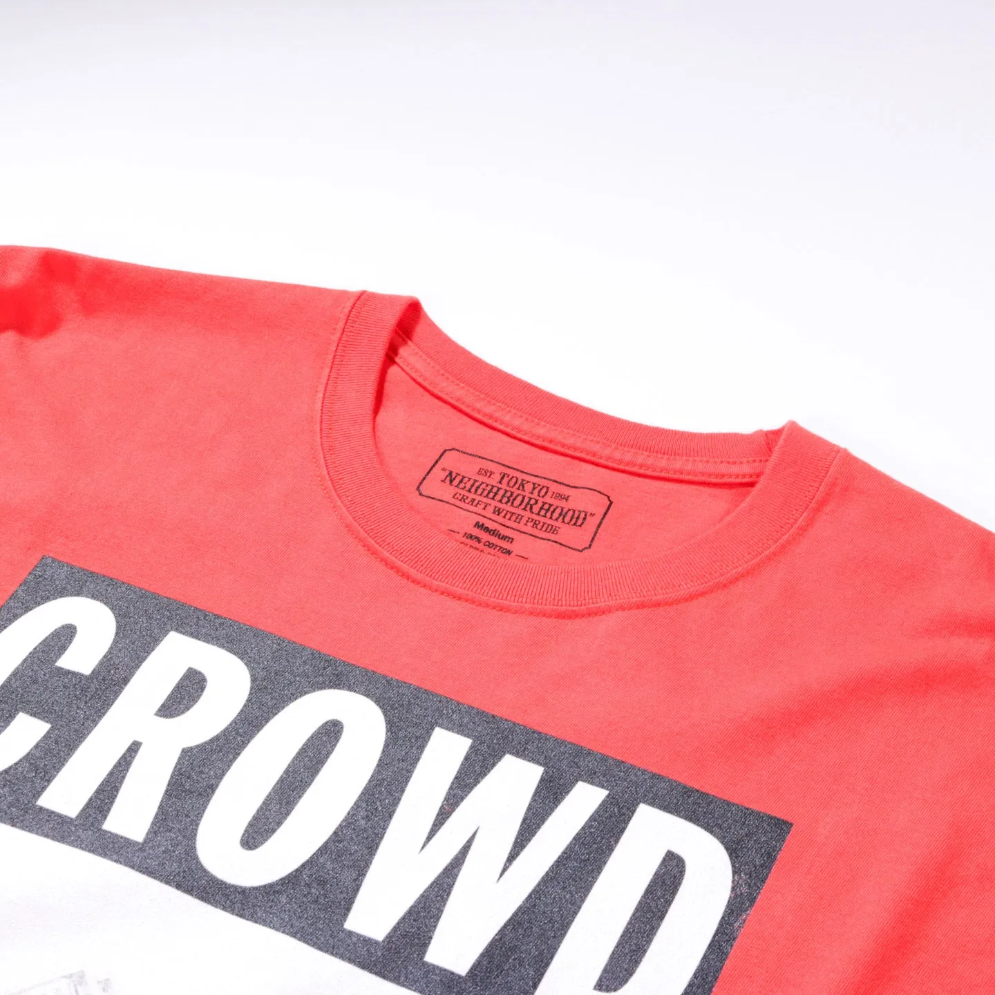 NEIGHBORHOOD CTD LS TEE ORANGE