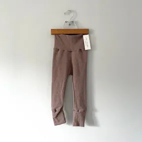 Oak + Acorn / Bamboo Ribbed Leggings | Mocha / 9-24M - New with tag