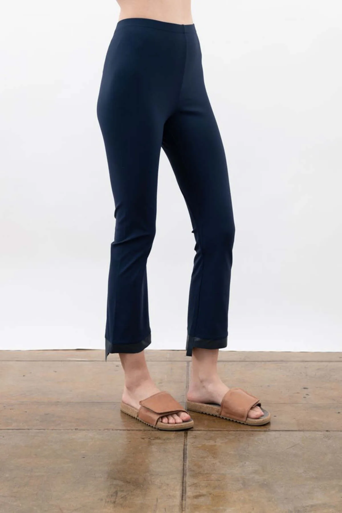 Olga Cropped Flare Leggings - Indigo