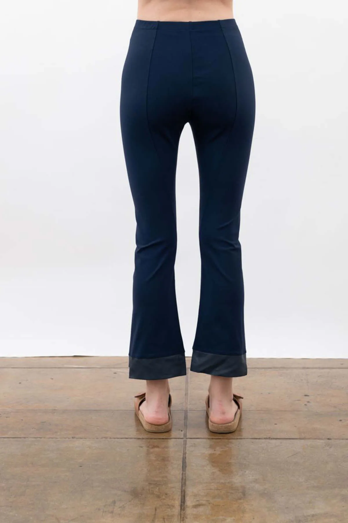 Olga Cropped Flare Leggings - Indigo