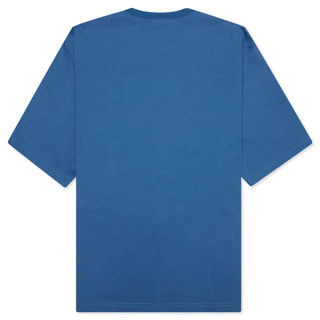 Oversized Lanvin Paris Tee - Neptune Blue