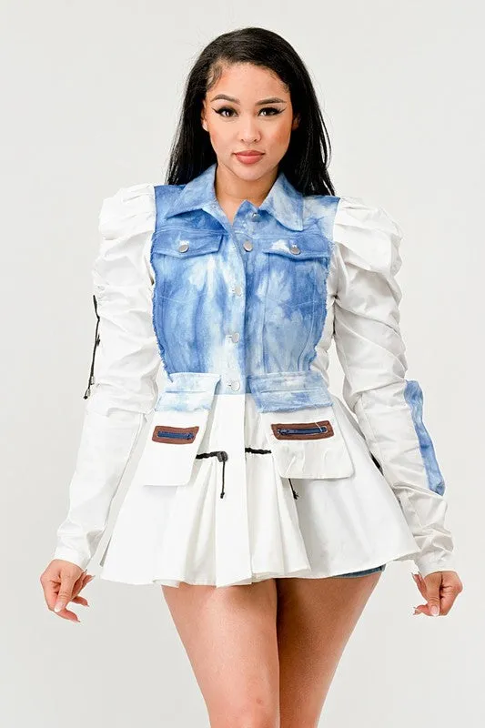 Peplum Not Like You Denim Jacket | 2 COLORS