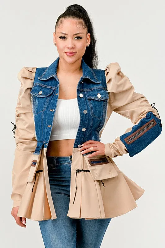 Peplum Not Like You Denim Jacket | 2 COLORS