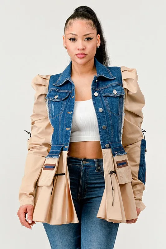 Peplum Not Like You Denim Jacket | 2 COLORS