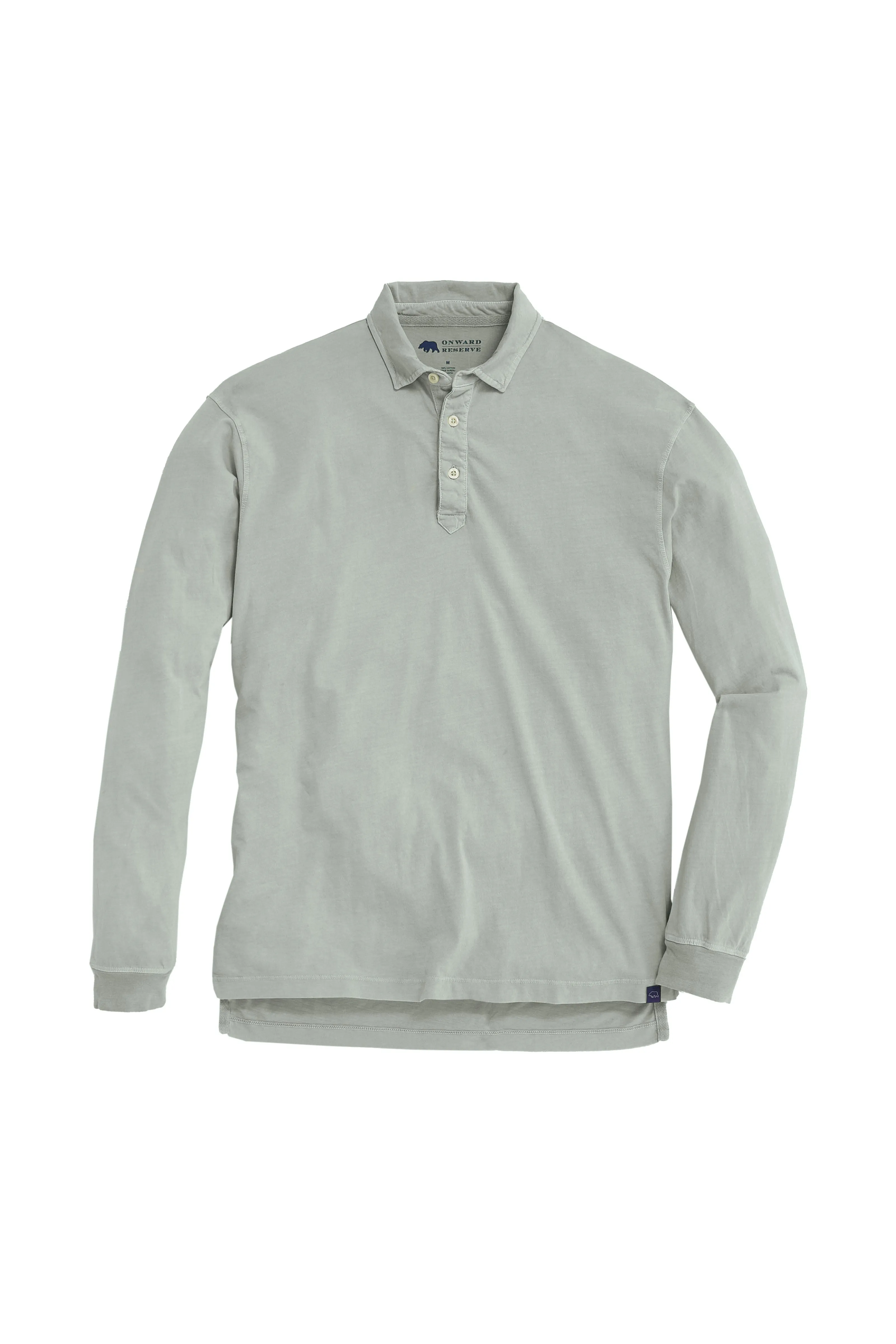 Perry Long Sleeve Polo - Blue Fox