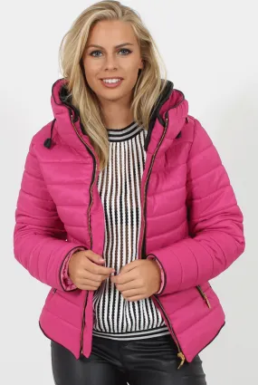 Pink Padded Coat - Zara