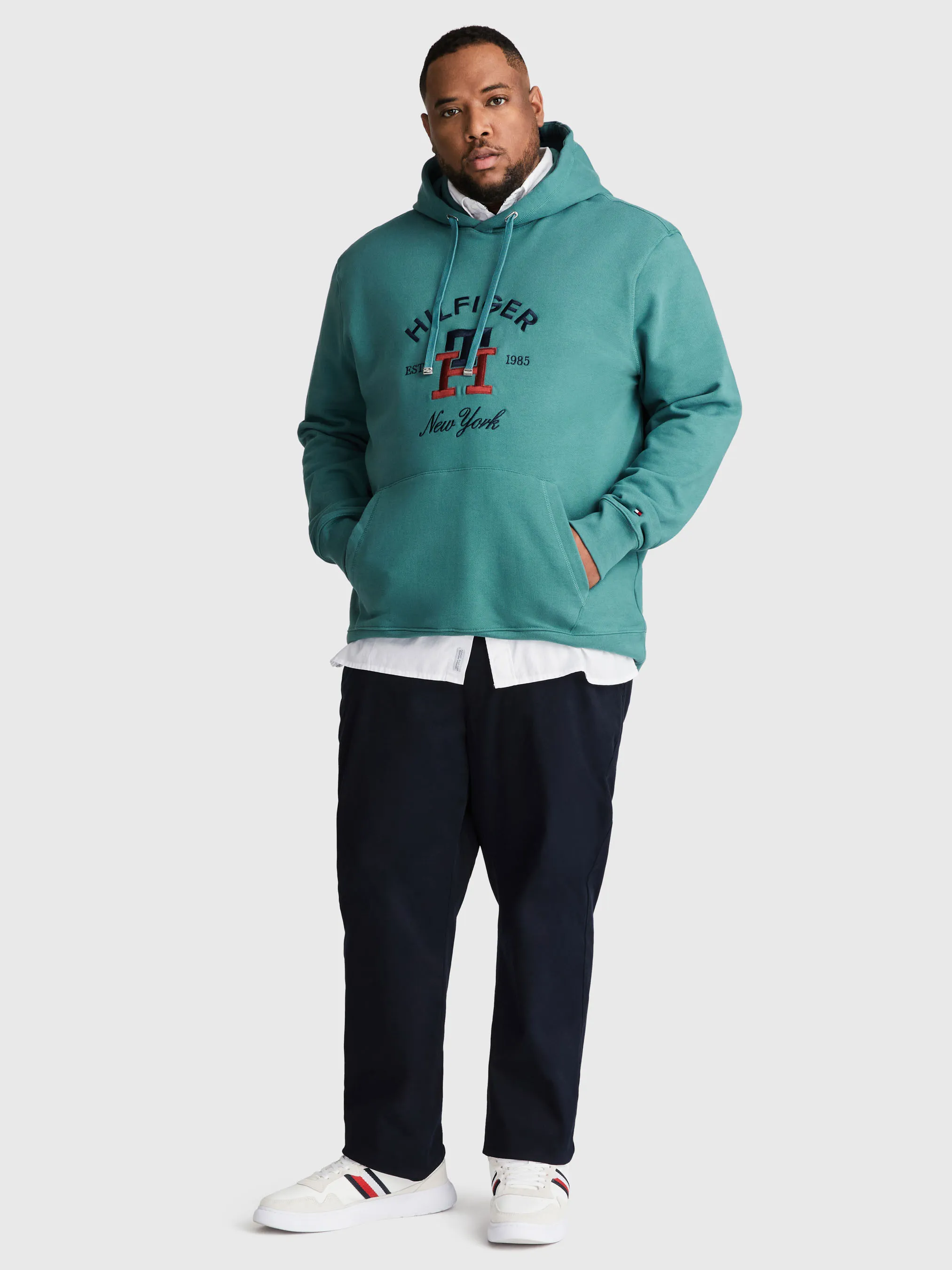 Plus TH Monogram Embroidery Hoodie | Sweatshirts & Hoodies | Tommy Hilfiger