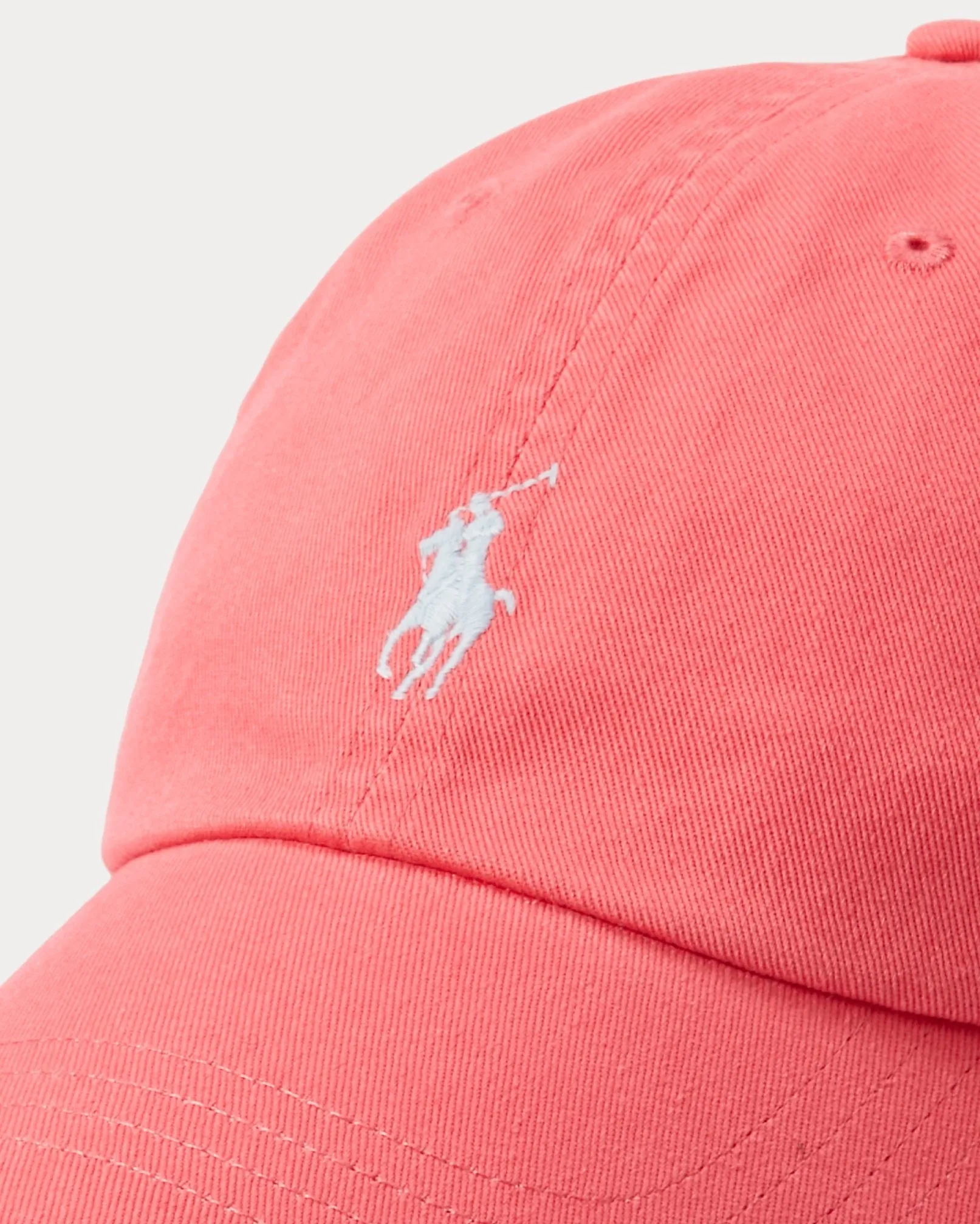 Polo Ralph Lauren - Casquette de baseball coton chino Pale Red