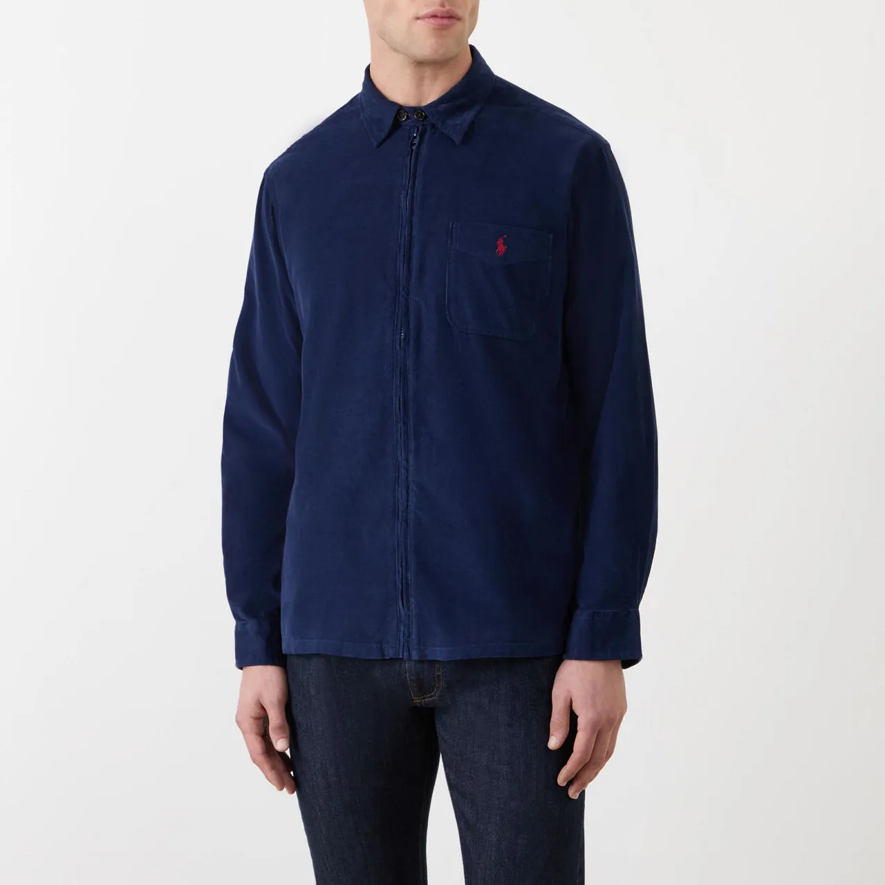 POLO RALPH LAUREN Patch Pocket Logo Overshirt - Navy