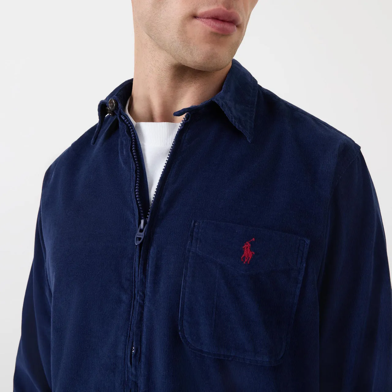 POLO RALPH LAUREN Patch Pocket Logo Overshirt - Navy