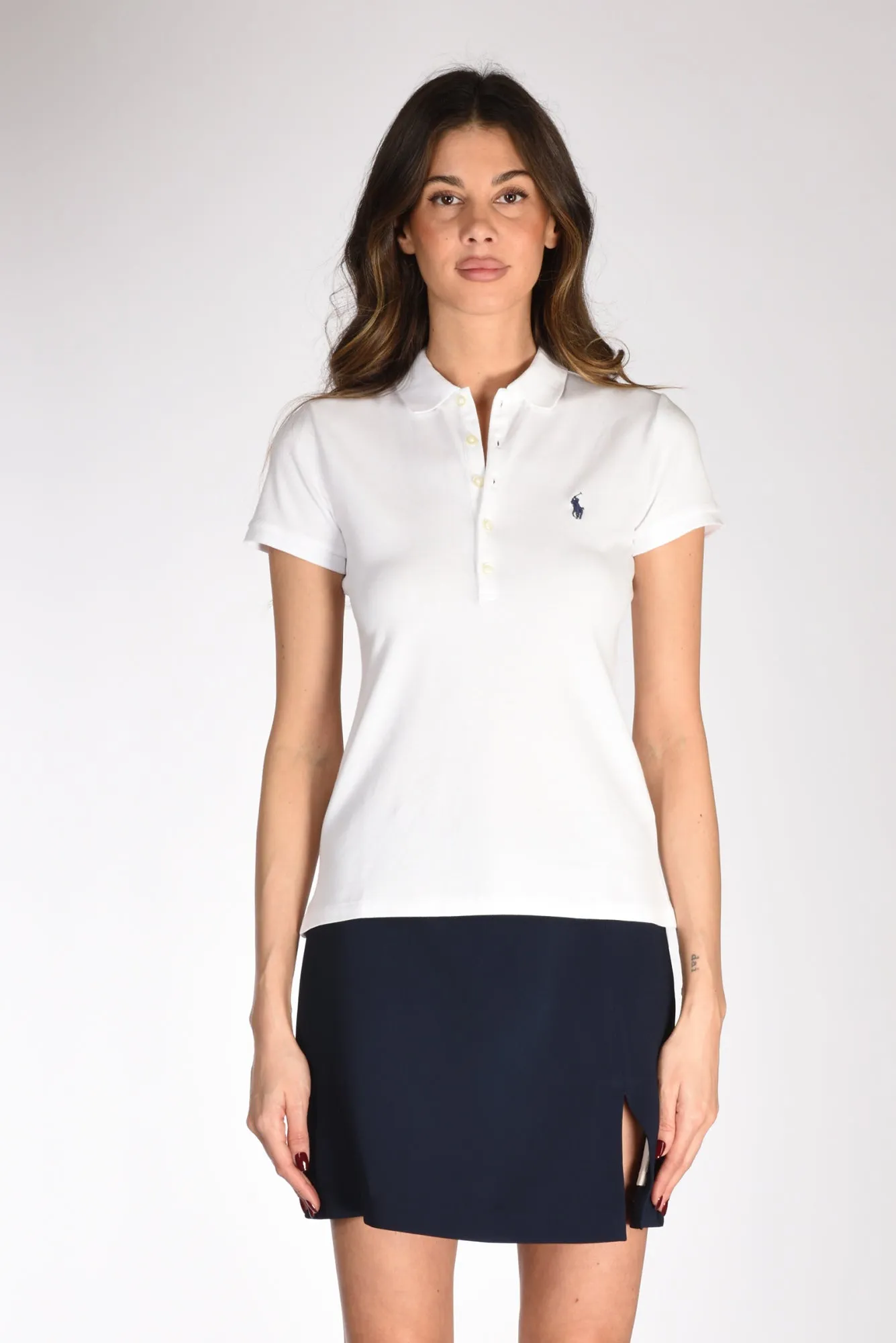 Polo Ralph Lauren Polo Colletto Bianco Donna