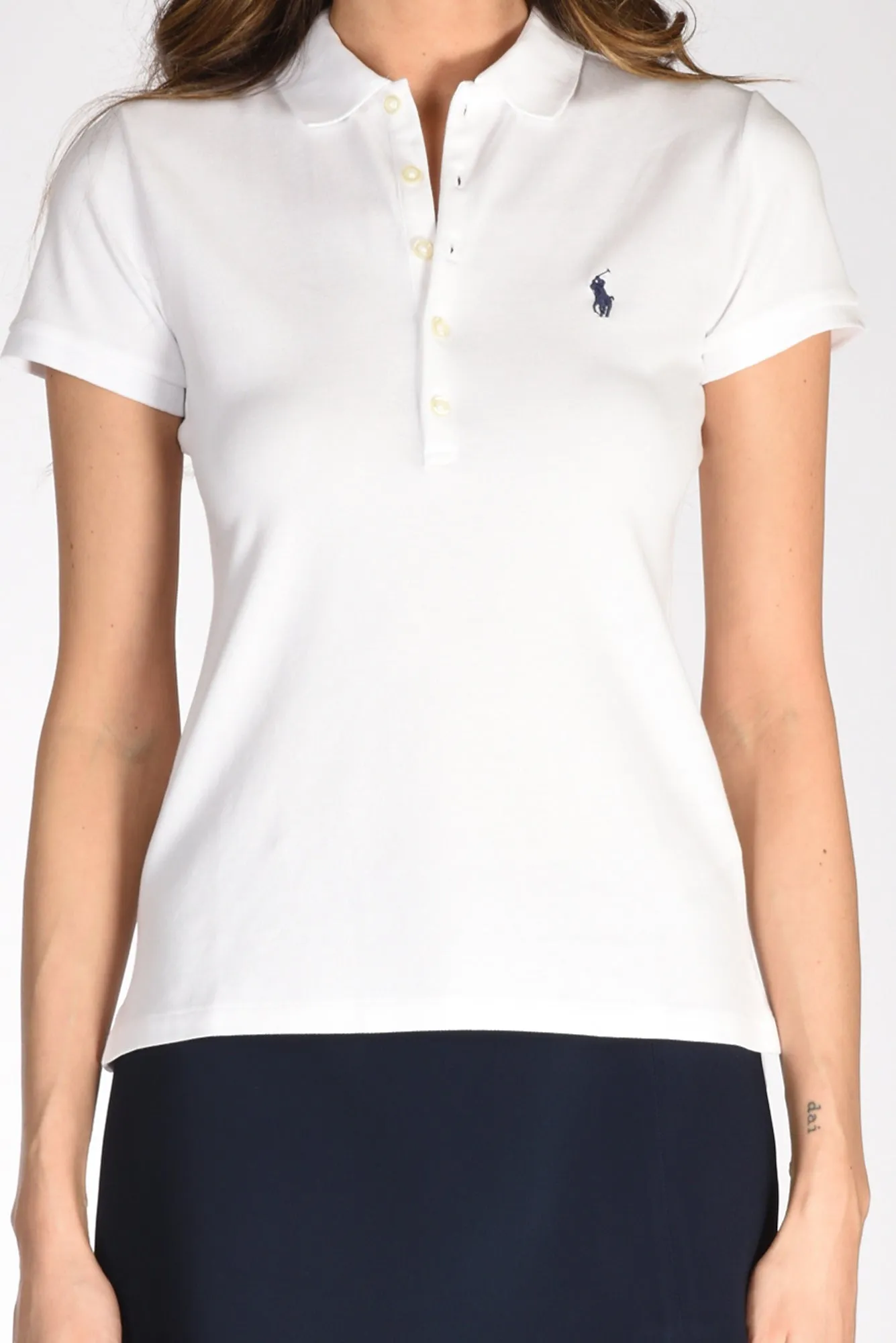 Polo Ralph Lauren Polo Colletto Bianco Donna