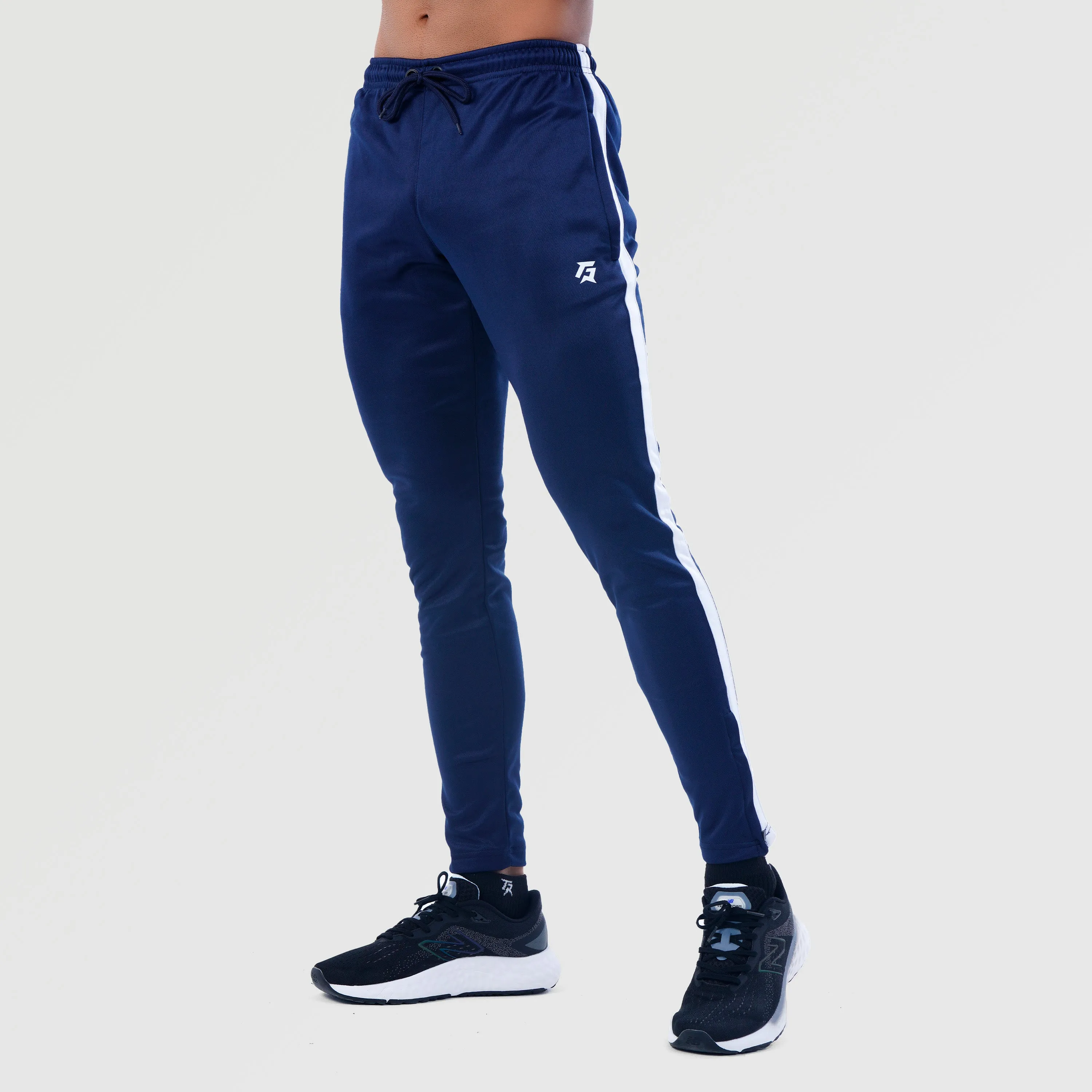 Poly Tracksuit Bottoms (Navy)