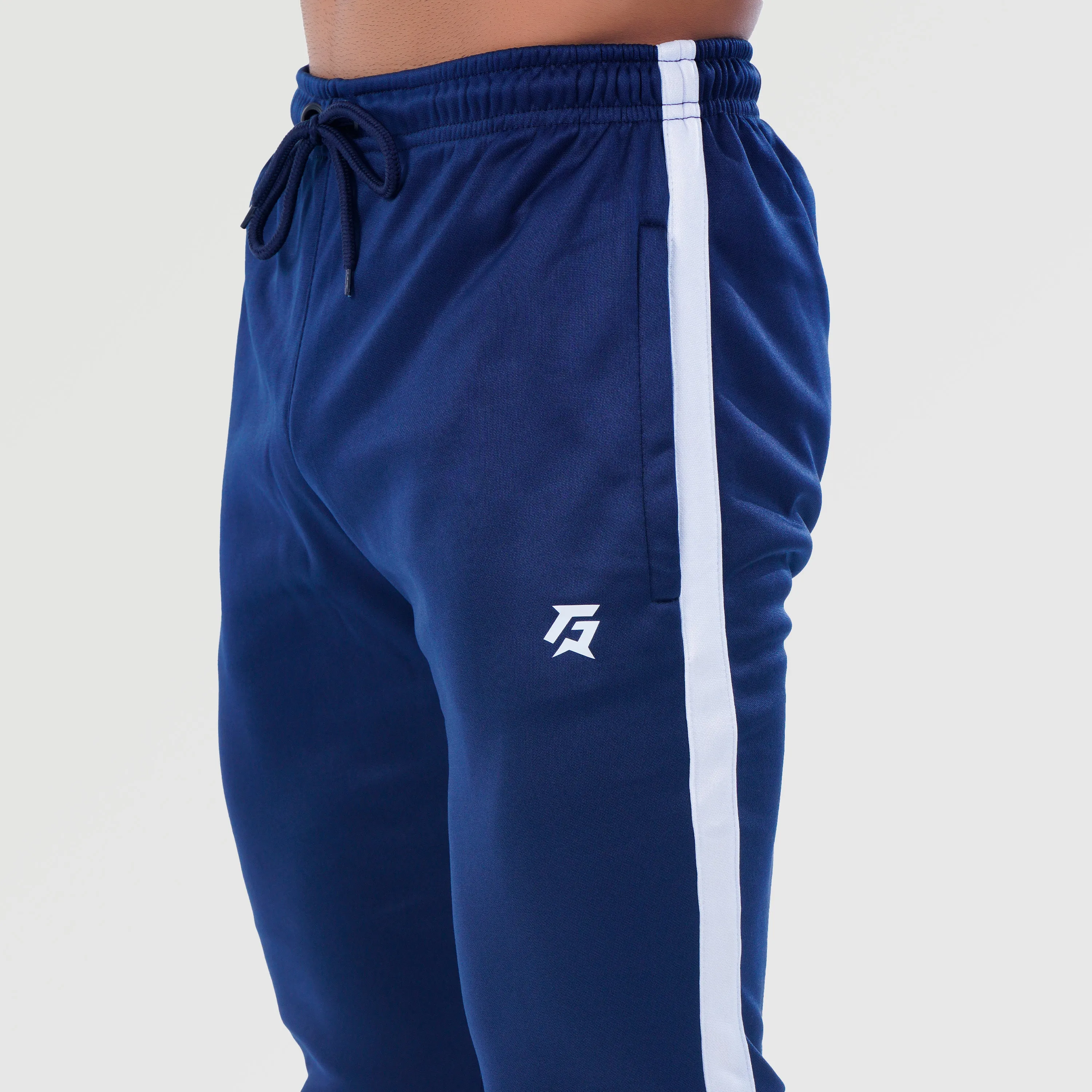 Poly Tracksuit Bottoms (Navy)