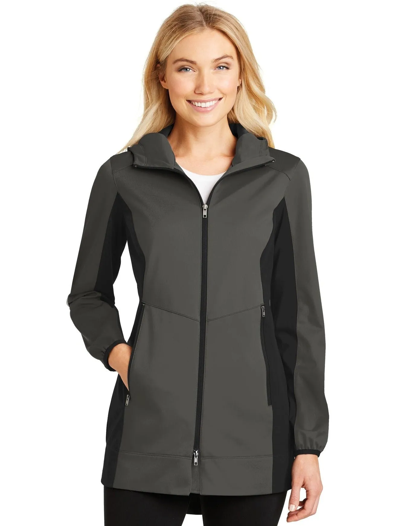 Port Authority Ladies Active Hooded Soft Shell Jacket