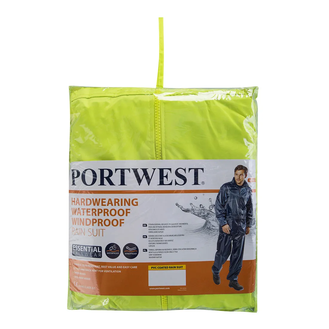 Portwest Essentials 2 Piece Rainsuit L440-Discontinued