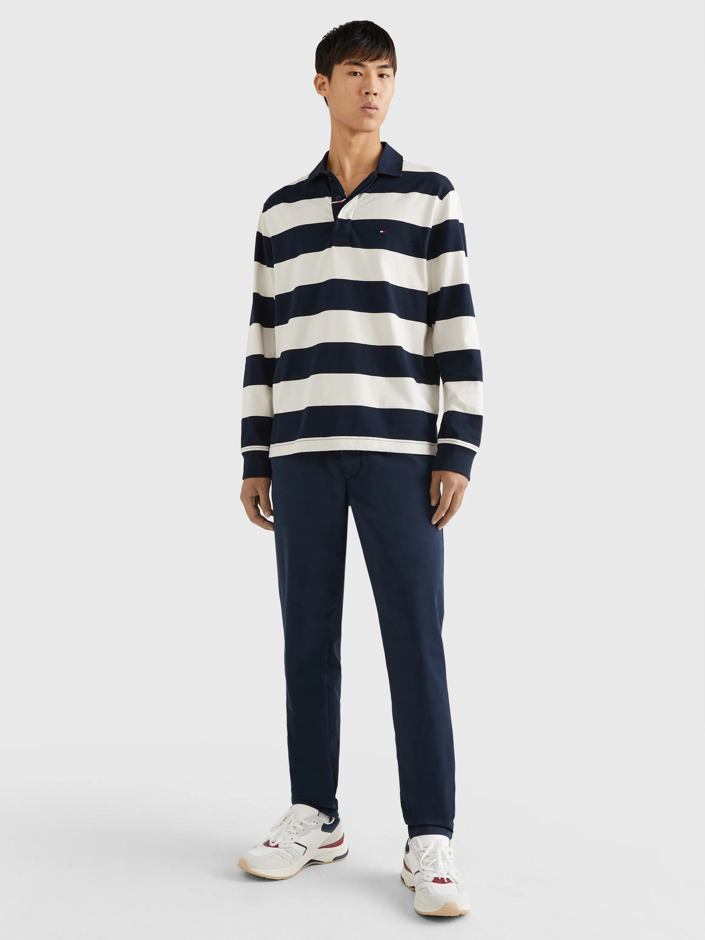 Prep Stripe Casual Fit Rugby Shirt | Sweatshirts & Hoodies | Tommy Hilfiger