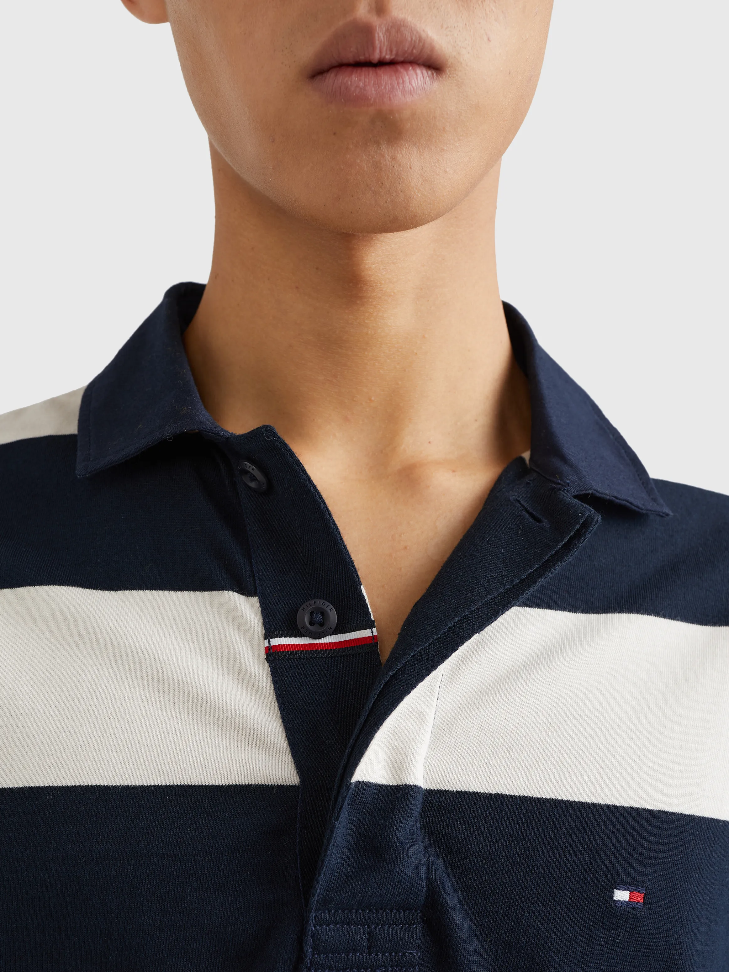 Prep Stripe Casual Fit Rugby Shirt | Sweatshirts & Hoodies | Tommy Hilfiger