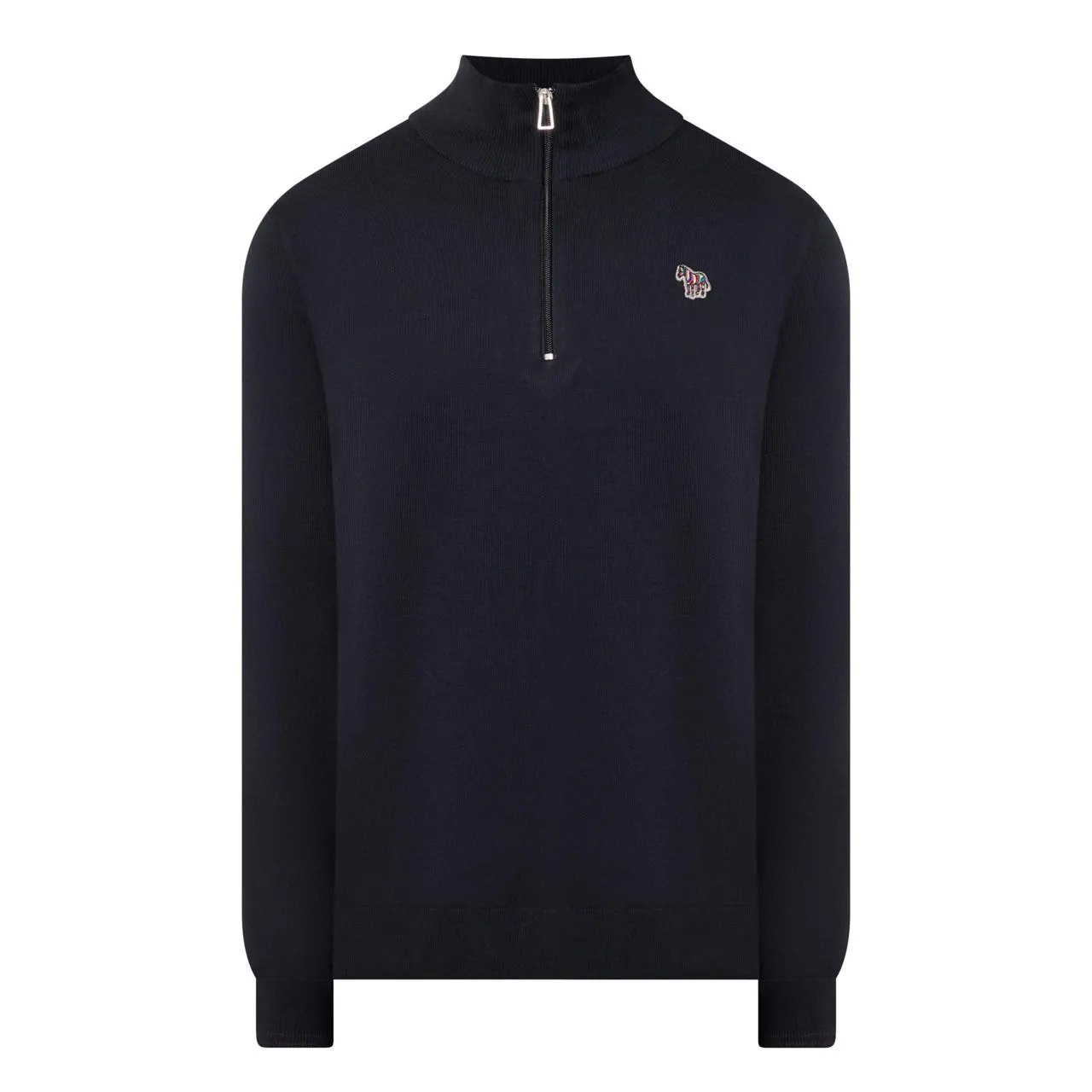 PS PAUL SMITH Half-Zip Zebra Sweater - Black