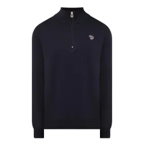 PS PAUL SMITH Half-Zip Zebra Sweater - Black