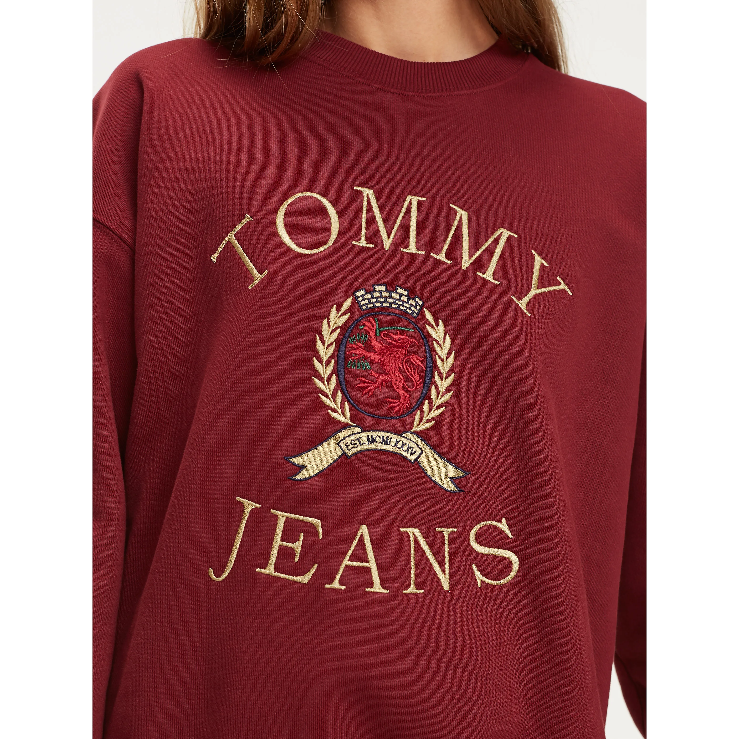 Red Crest Crew Neck Sweatshirt | Sweatshirts & Hoodies | Tommy Hilfiger