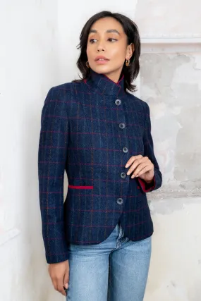 Sasha Tweed Jacket - Primary Navy