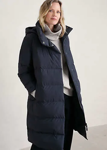 Seasalt Cornwall Navy Holywell Bay Coat | Grattan