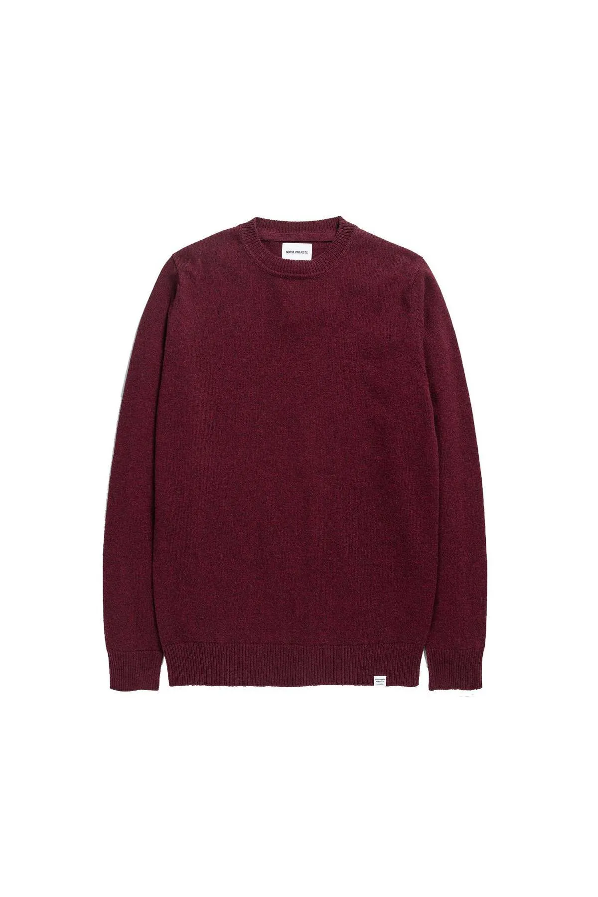 Sigfred Lambswool sweater - BURGUNDY