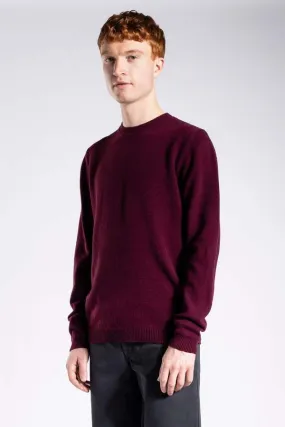 Sigfred Lambswool sweater - BURGUNDY