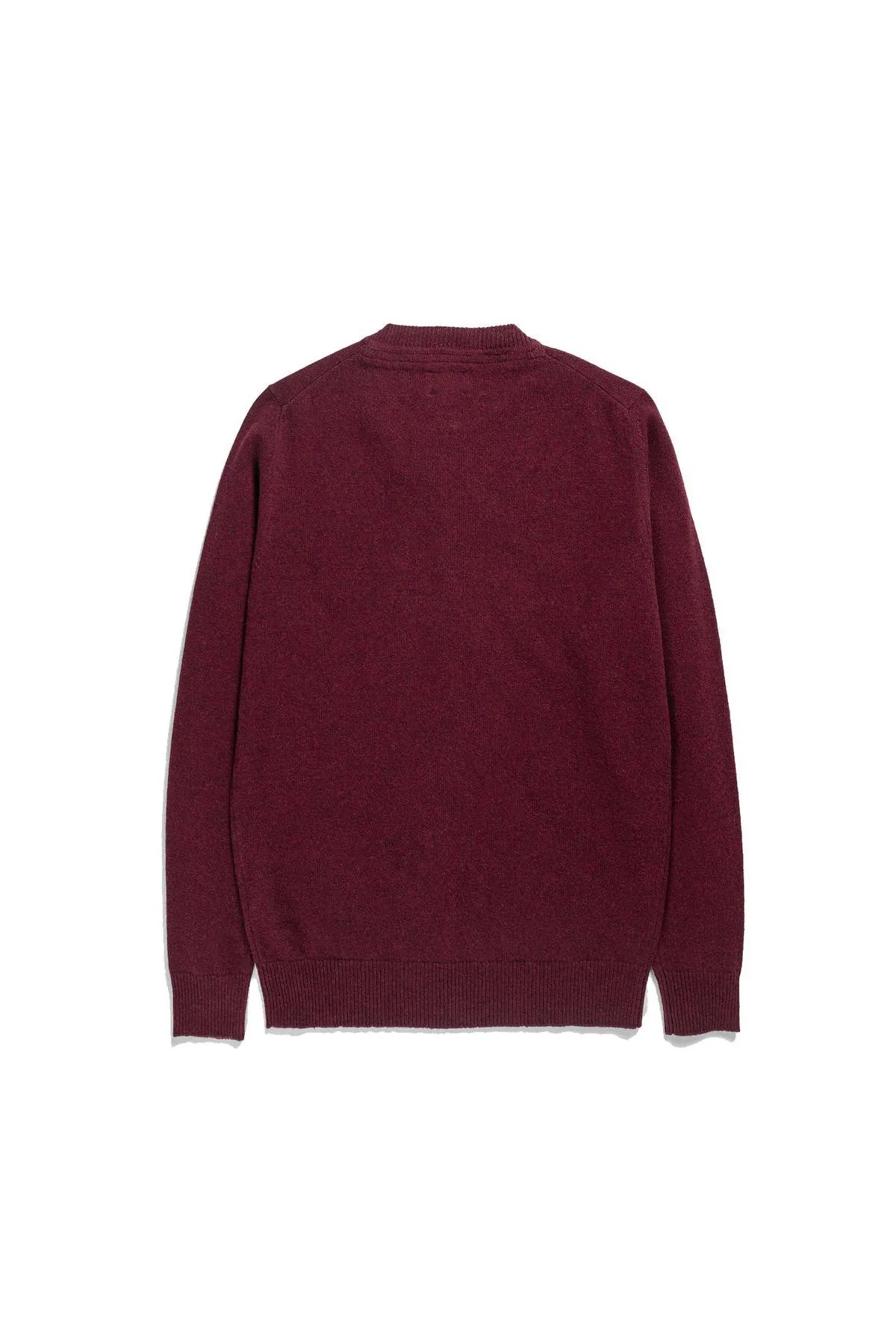 Sigfred Lambswool sweater - BURGUNDY