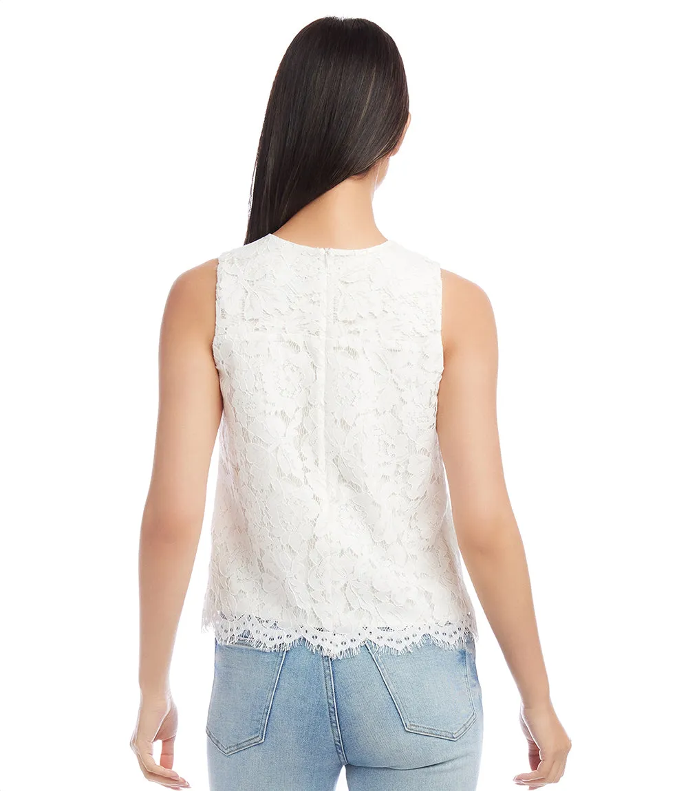 Sleeveless Lace Top