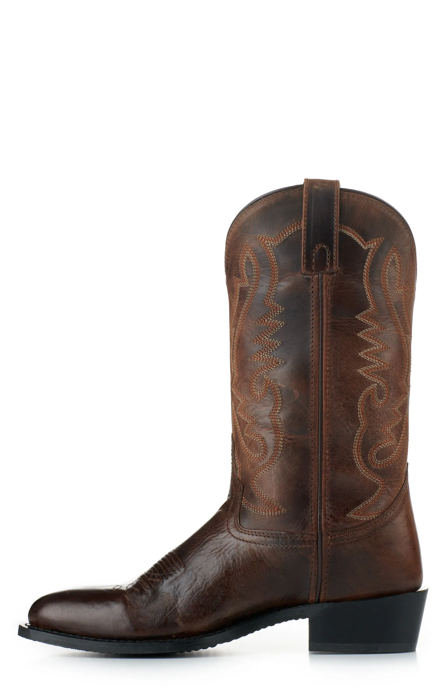 Smoky Mountain Men's Waxy Brown R-Toe Cowboy Boots