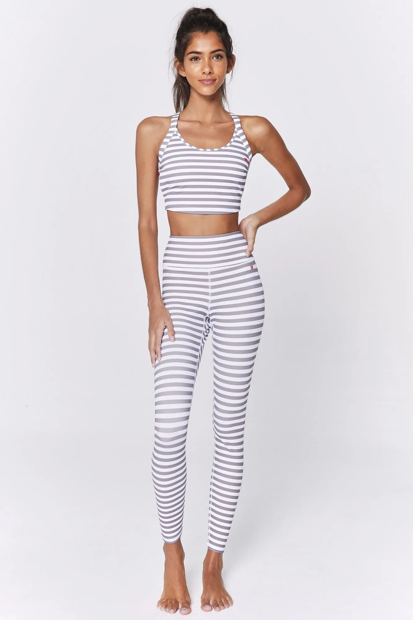 Spiritual Gangster Striped Perfect 7/8 Legging