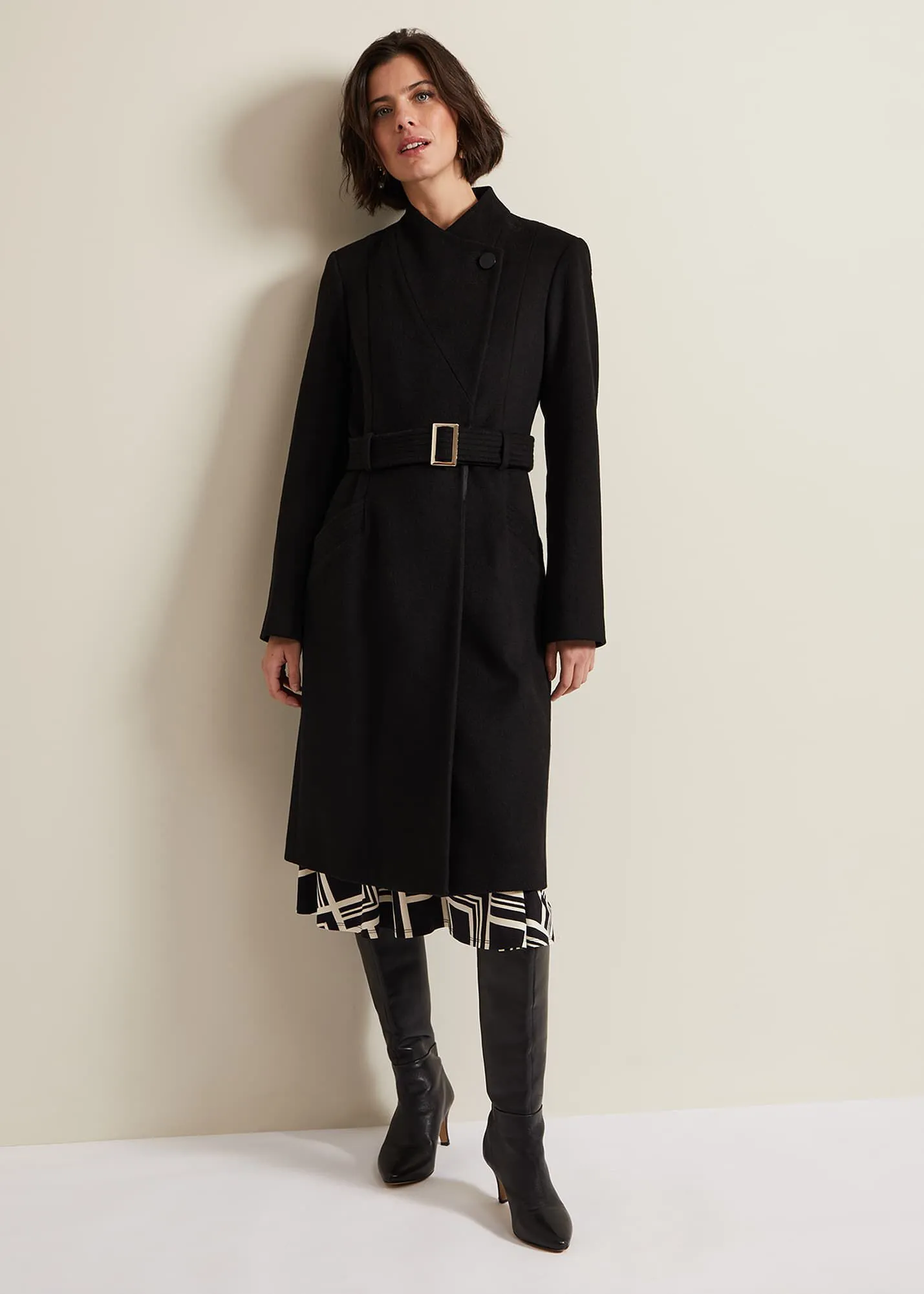 Susanna Black Wool Coat