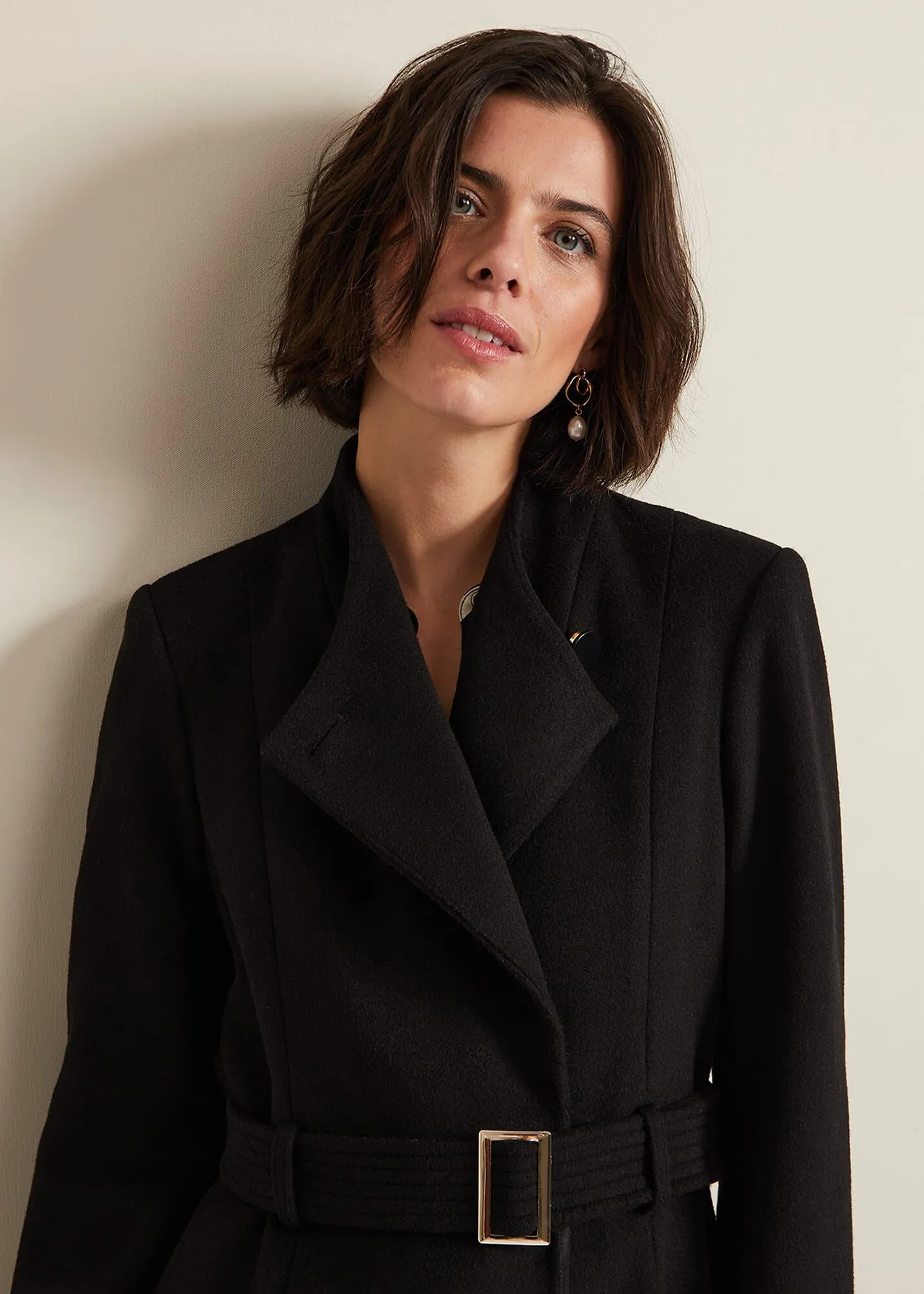 Susanna Black Wool Coat