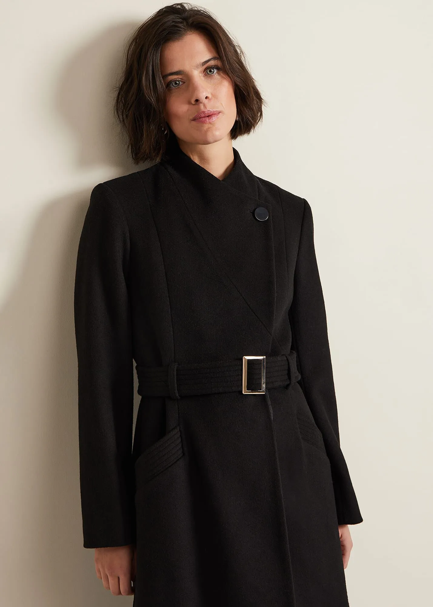 Susanna Black Wool Coat