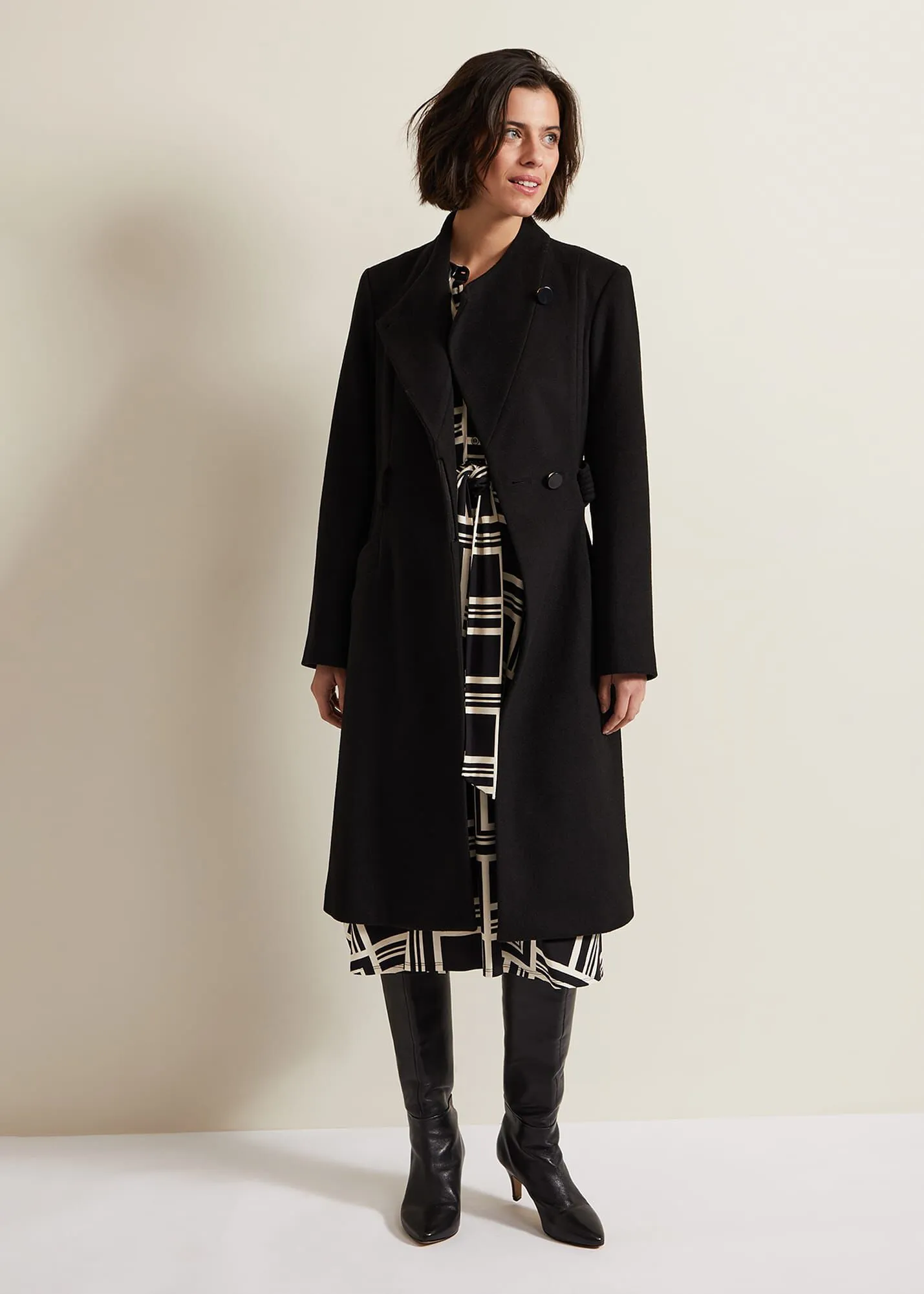 Susanna Black Wool Coat