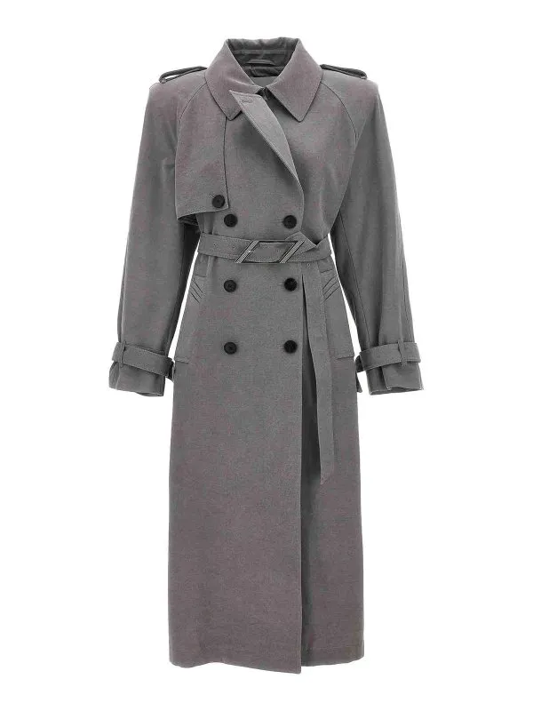 The Attico Double-Breasted Trench Coat