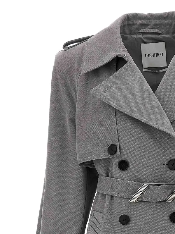 The Attico Double-Breasted Trench Coat