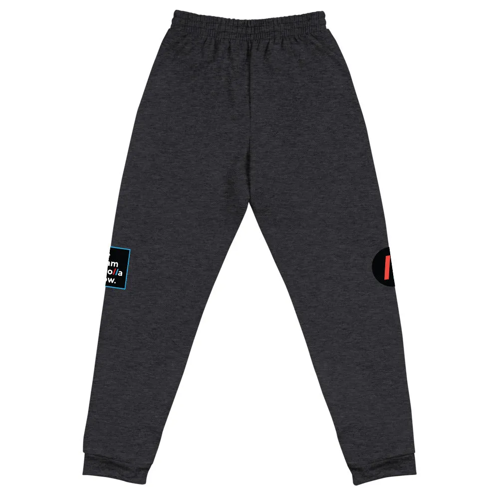 Unisex Joggers, The Adam Carolla Show Logo on Left Leg, ACS Icon on Right Leg