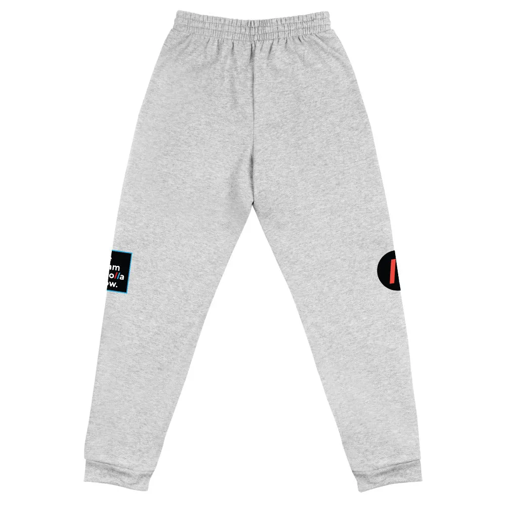 Unisex Joggers, The Adam Carolla Show Logo on Left Leg, ACS Icon on Right Leg