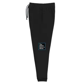 Unisex Joggers, The Adam Carolla Show Logo on Left Leg, ACS Icon on Right Leg