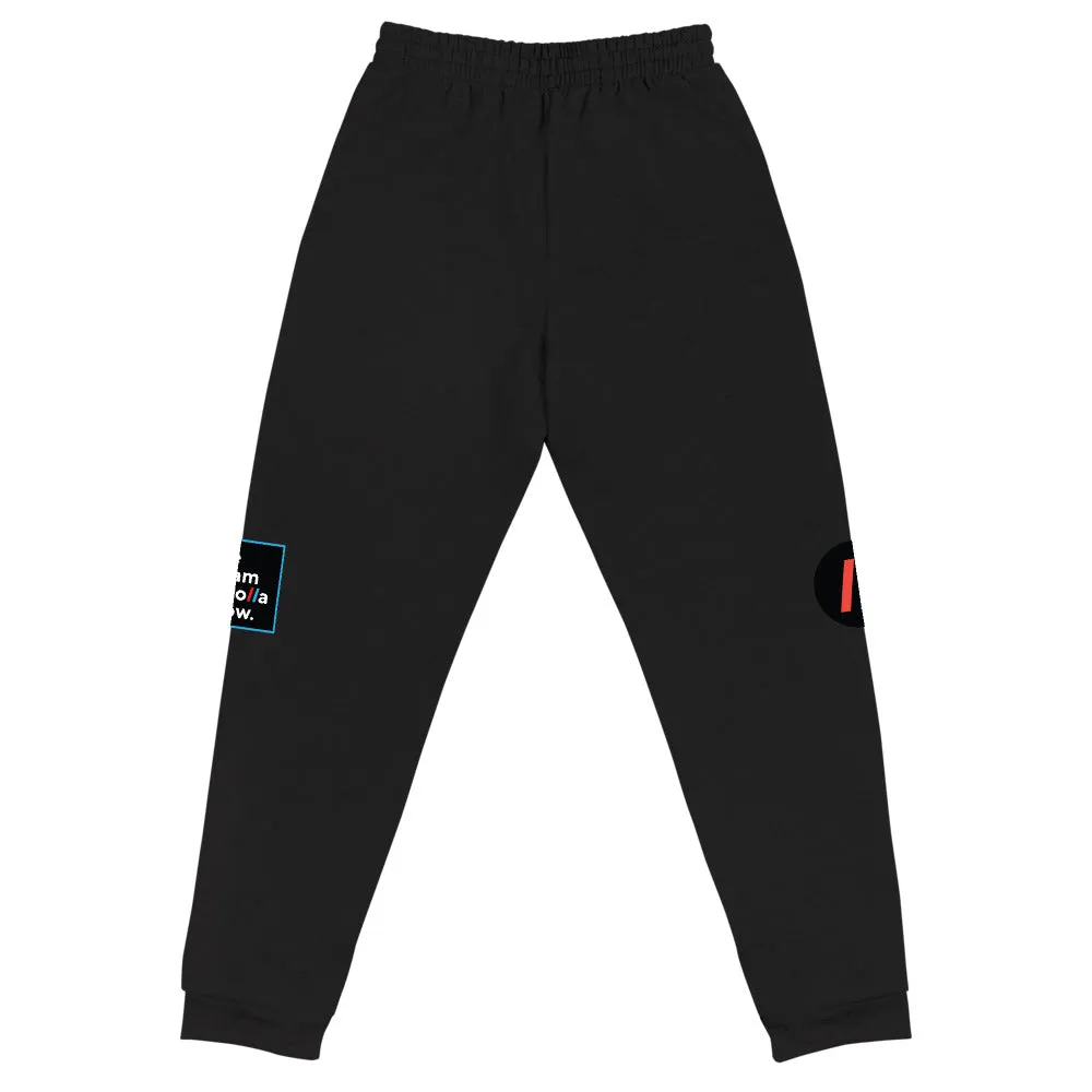 Unisex Joggers, The Adam Carolla Show Logo on Left Leg, ACS Icon on Right Leg