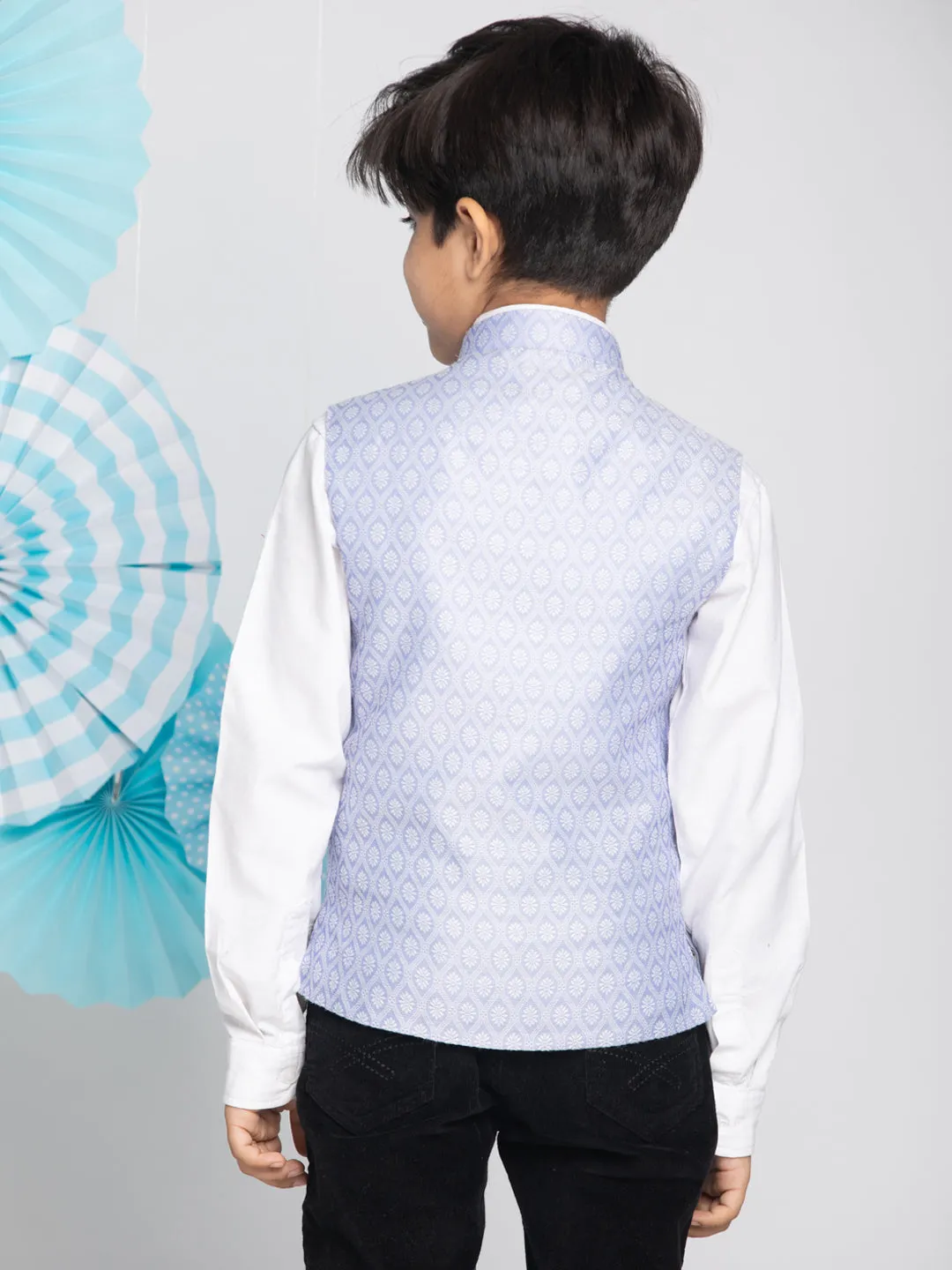 Vastramay Boys Lavender Nehru Jacket